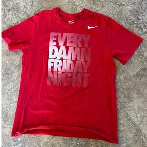 The Nike Tee, Athletic Cut, Red, Men's size XL